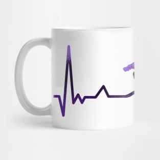 Snowboard Heartbeat Mug